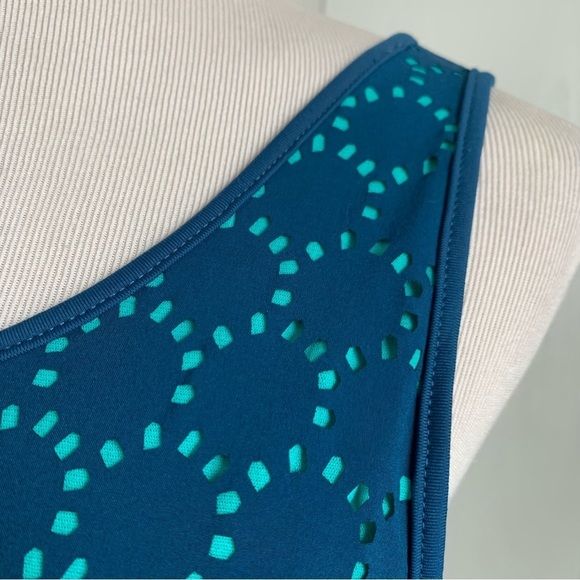 NWOT Title 9 Laser Cutout Athletic Dress in Teal - Picture 7 of 13